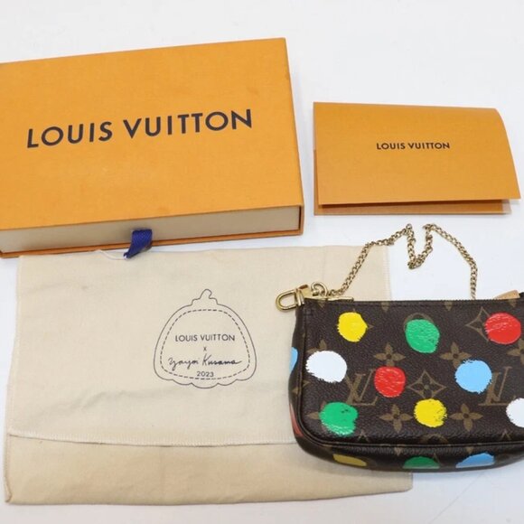 Louis Vuitton Mini Pochette Accessoires Yayoi Kusama Painted Dots Monogram - Picture 12 of 15